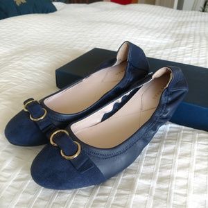 Cole Haan Navy Blue Comfort Ballet Flat (sz. 9)